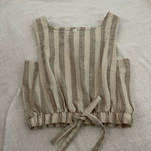 Linen Crop Top